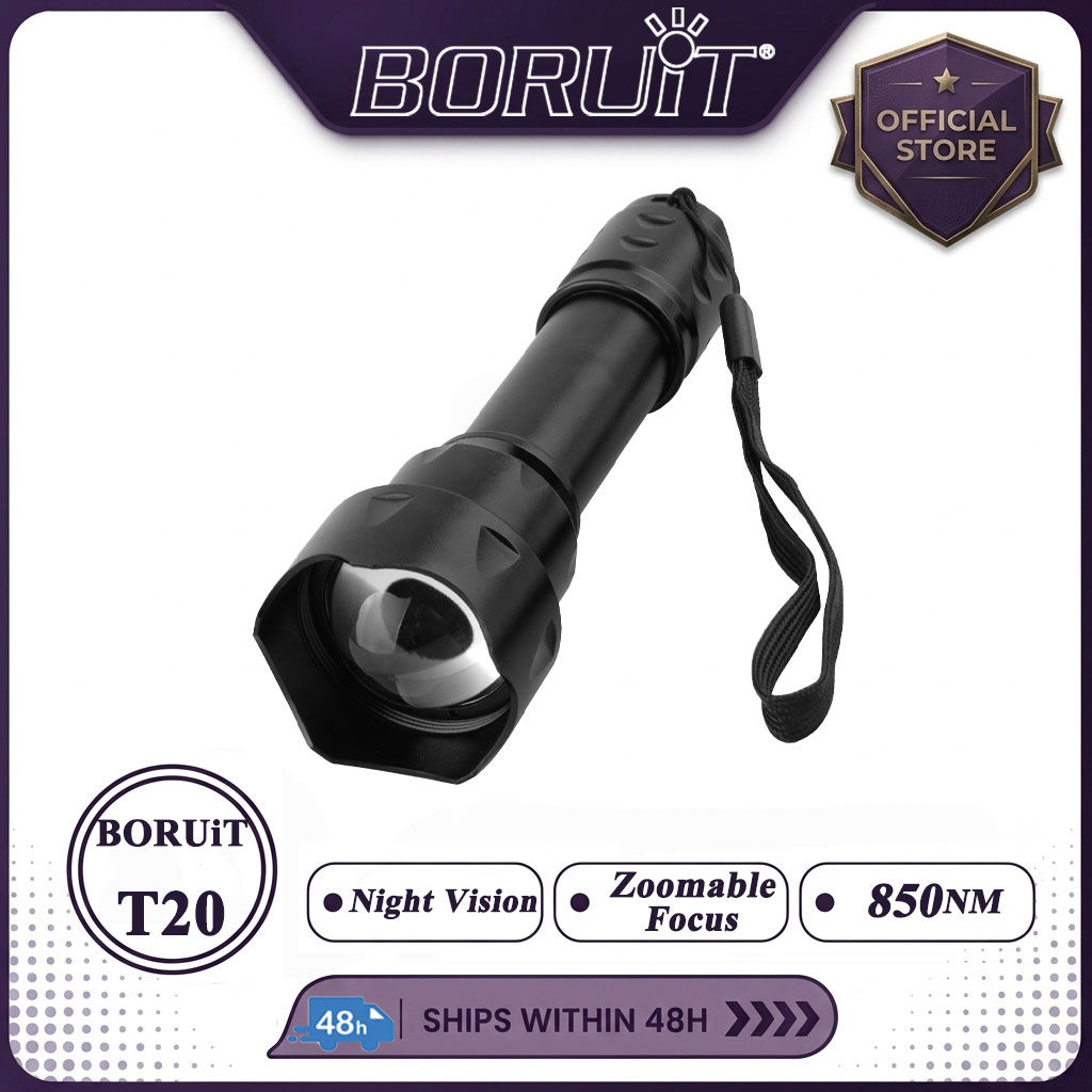 Ir Illuminator 850Nm Flashlight - BORUiT T20 infrarouge IR 850nm Vision