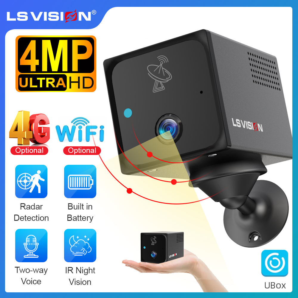 Night Vision Camera Wifi 4G - LS VISION 4MP 4G Mini caméra