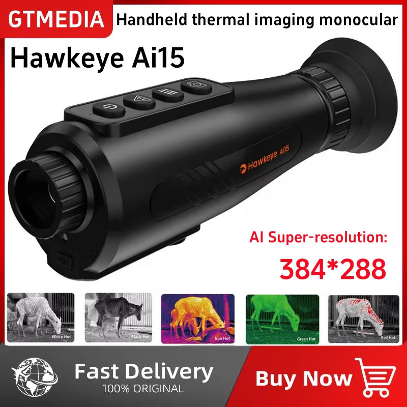 Night Vision Monocular 1080P - GTMEDIA AI15 caméra thermique monoculaire à