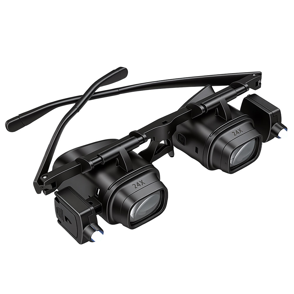 Night Vision Goggles Head Mounted - Loupe de tête réglable à LED
