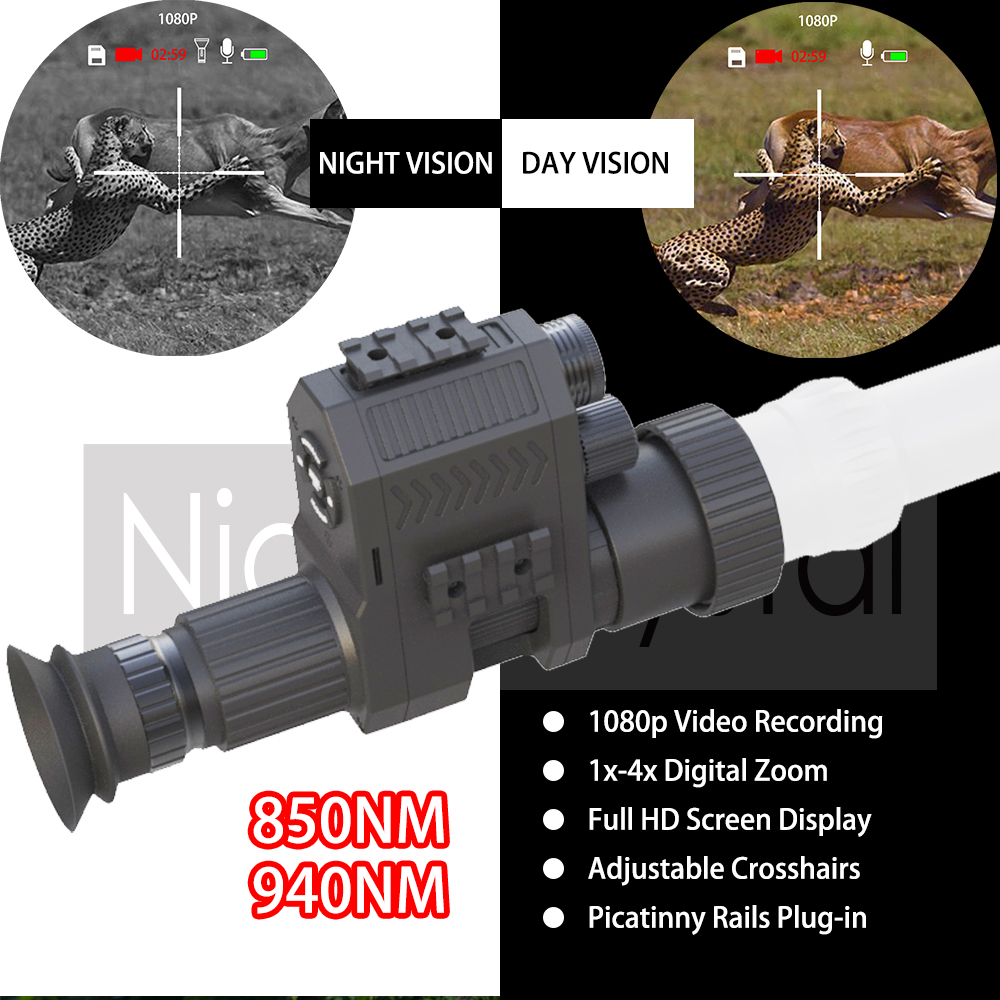 Night Vision Rifle Scope Ir 850Nm - Megaorei NK007 PLUS – Caméra de