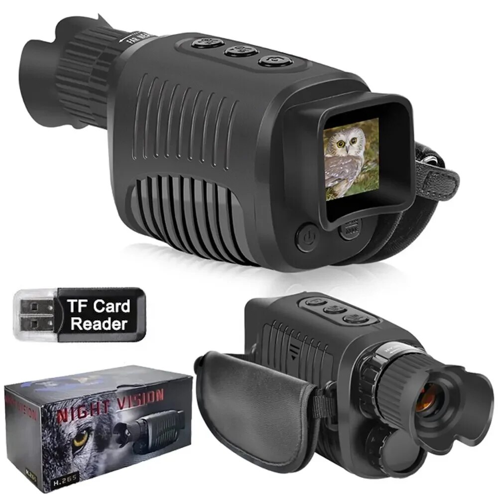 Night Vision Monocular 1080P - Appareil de vision nocturne monoculaire, caméra