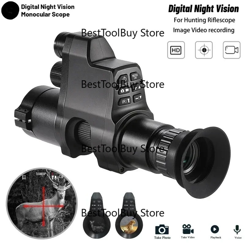 Night Vision Scope 4X Digital - Monoculaire de vision nocturne avec zoom