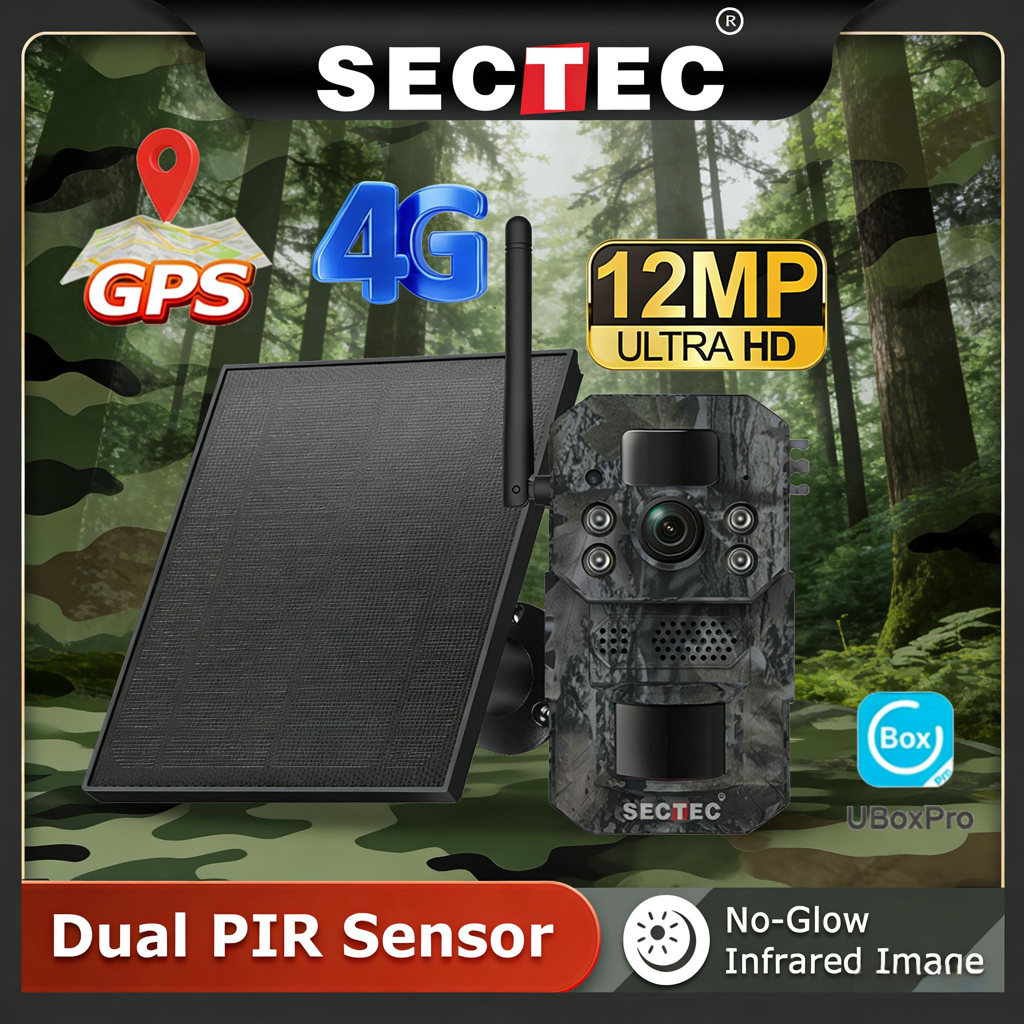 Night Vision Camera Wifi 4G - Caméra de chasse solaire 4G Sectec