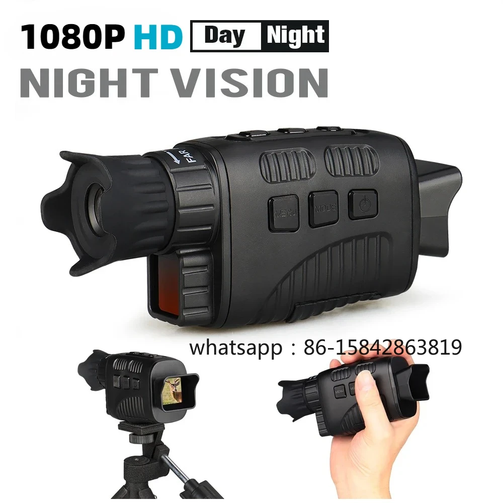 Night Vision Monocular 1080P - Télescope de vision nocturne infrarouge pour