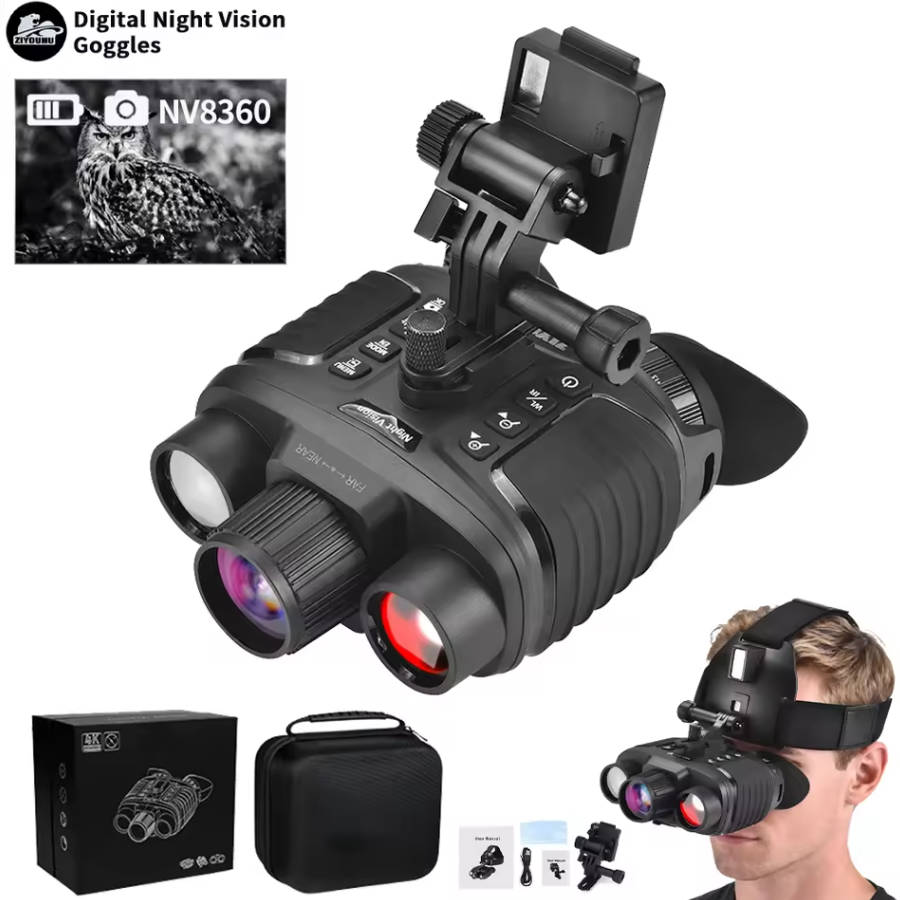 Nouveauté NV8360 4K casque de  - Night Vision Goggles Head Mounted avis et prix