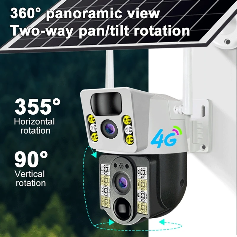 Caméra solaire 8PM 4K à double - Night Vision Camera Wifi 4G avis et prix