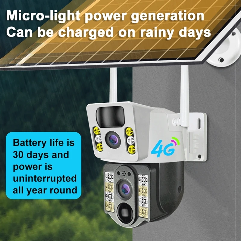 Caméra solaire 8PM 4K à double - Night Vision Camera Wifi 4G avis et prix