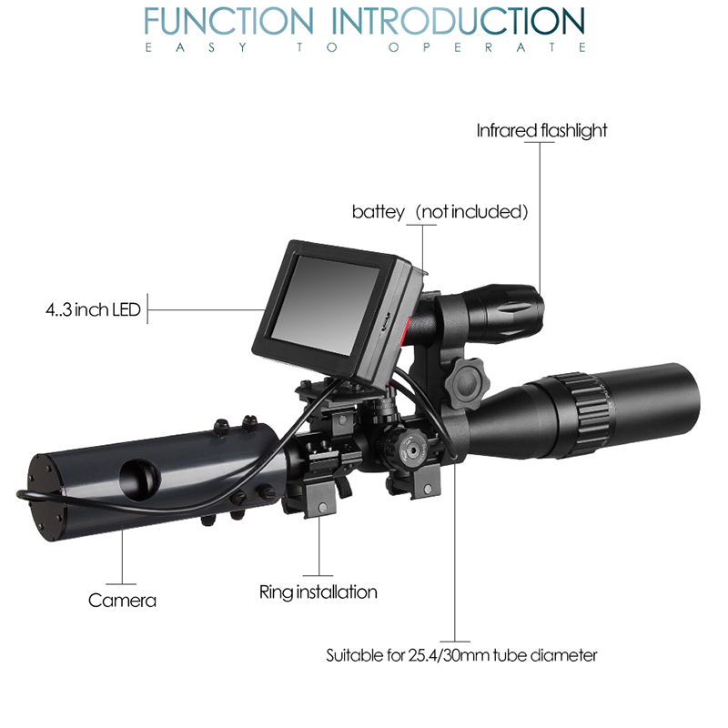 Caméras de portée de vision no - Night Vision Rifle Scope Ir 850Nm avis et prix