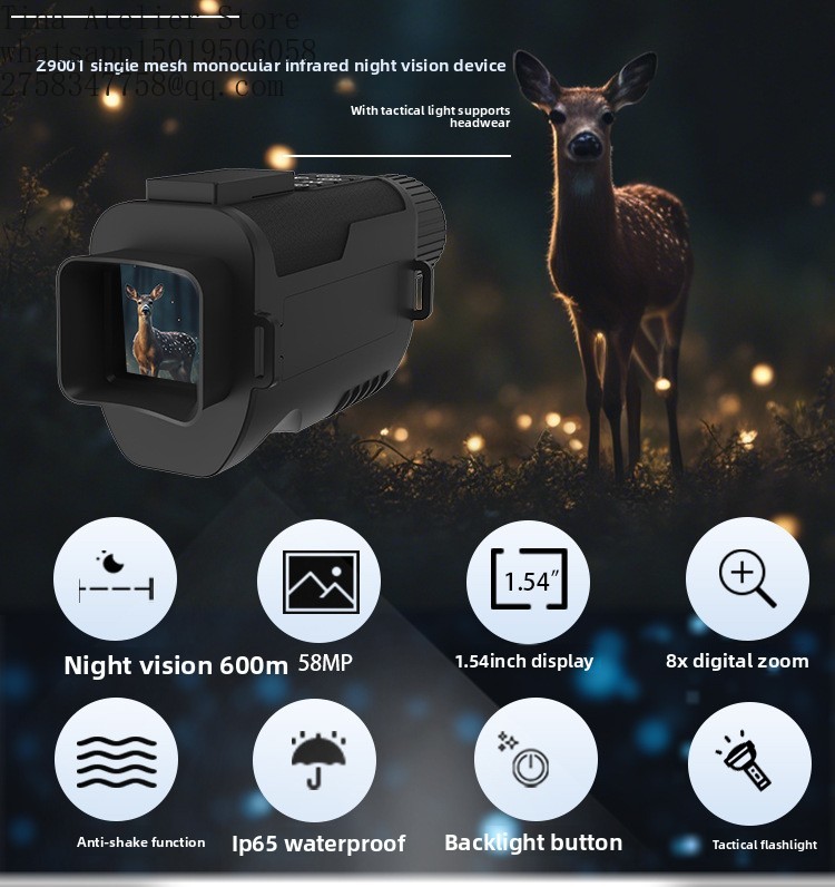 Z9001 Lunette Thermique Monocu - Night Vision Monocular 8X avis et prix