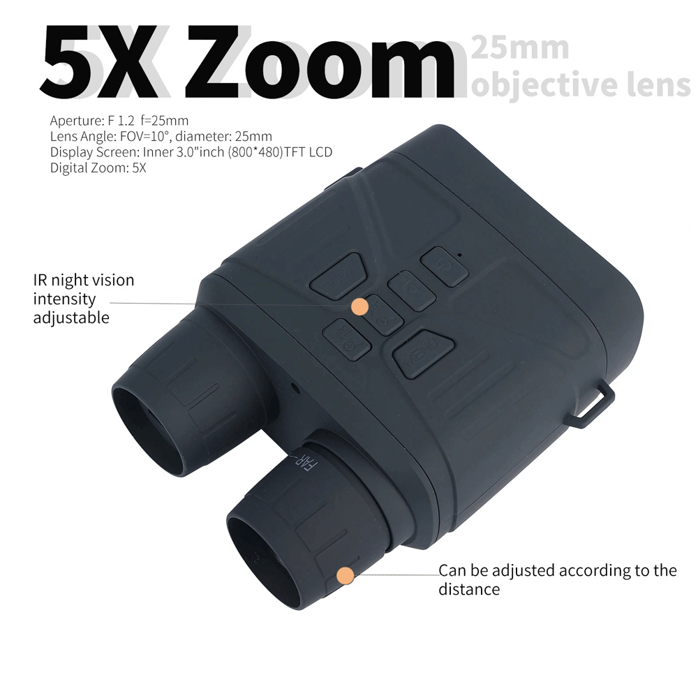Jumelles de Vision Nocturne Nu - Digital Night Vision Binoculars 4K avis et prix