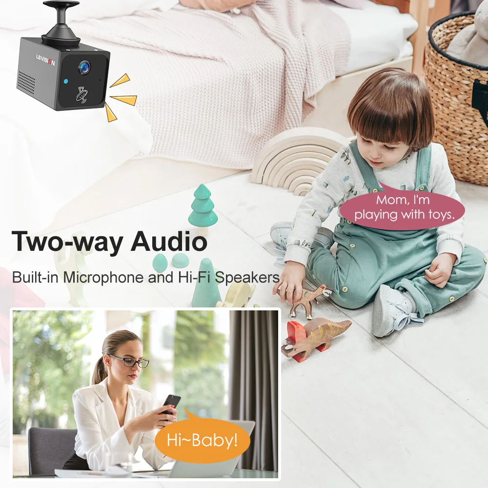 LS VISION 4MP 4G Mini caméra s - Night Vision Camera Wifi 4G avis et prix