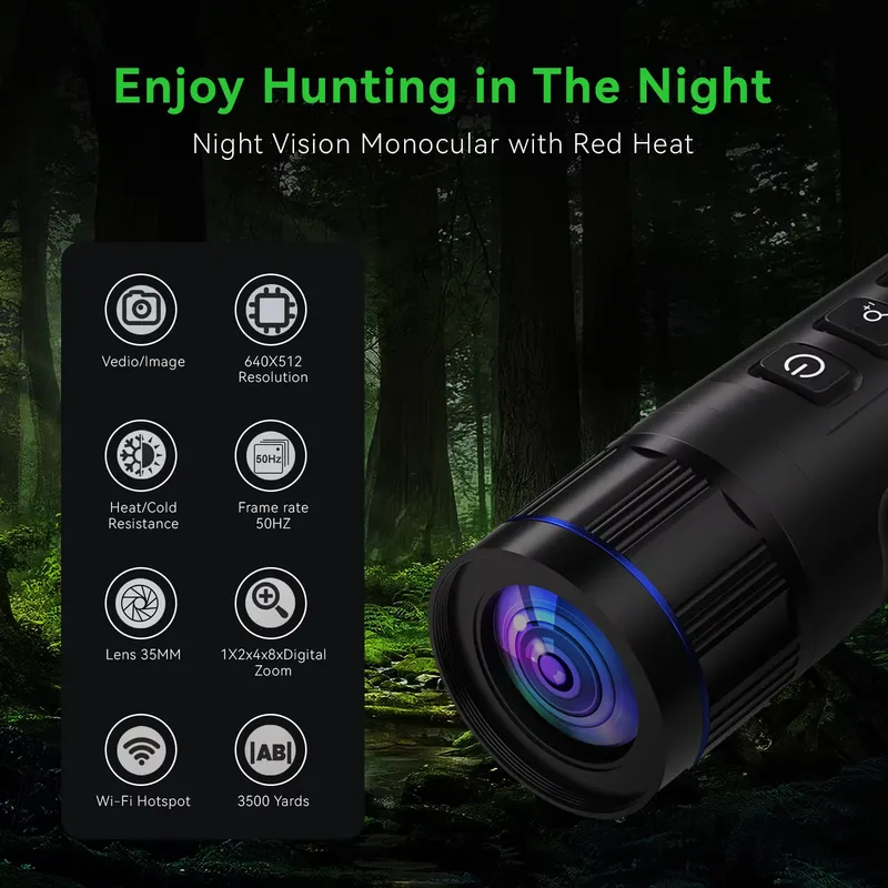 Mini caméra CE-6 640*512, camé - Night Vision Monocular 8X avis et prix