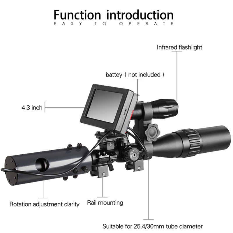 Lunette de vision nocturne inf - Night Vision Rifle Scope Ir 850Nm avis et prix