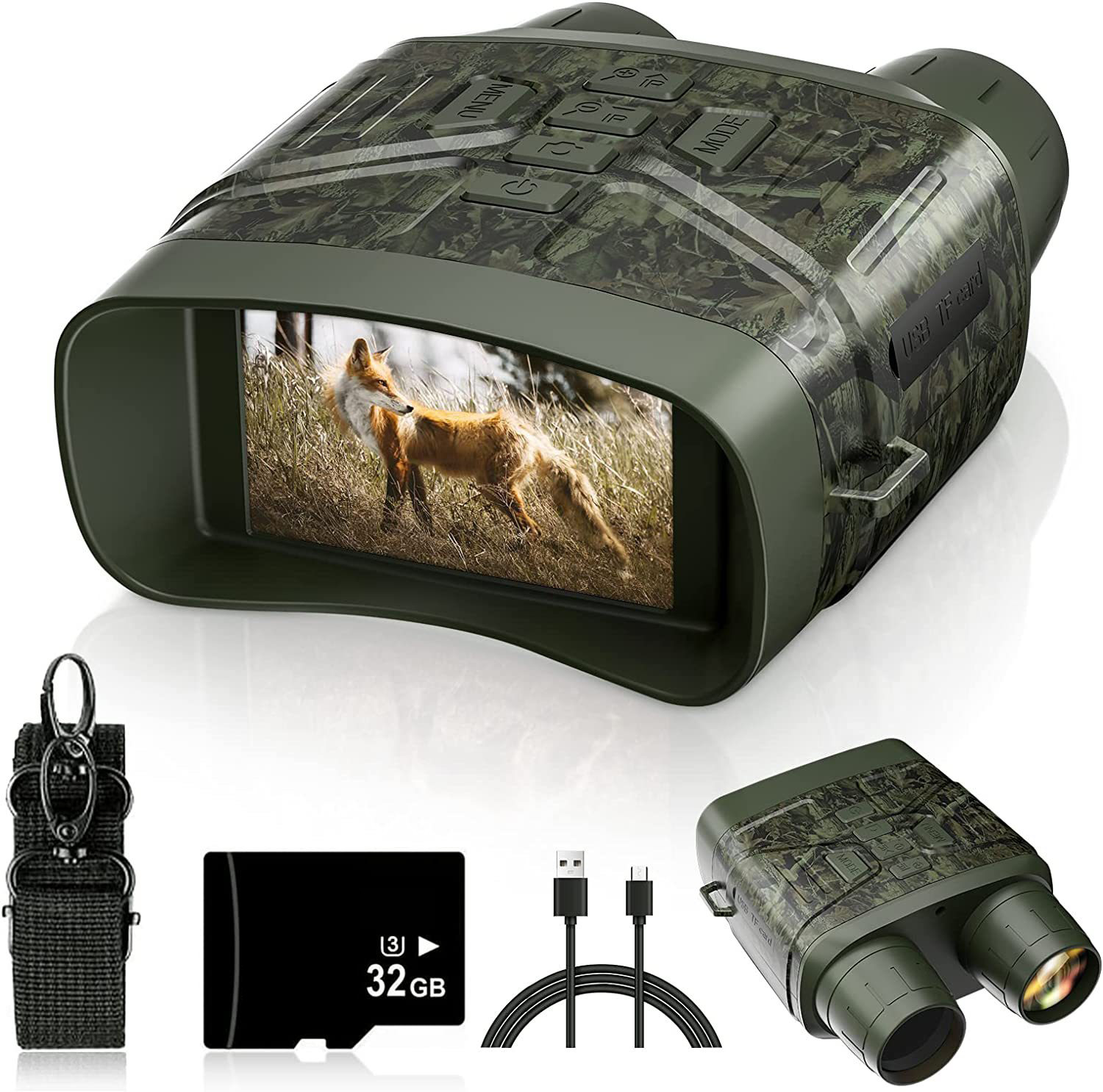 Jumelles à Zoom numérique 5X,  - Digital Night Vision Binoculars 4K avis et prix
