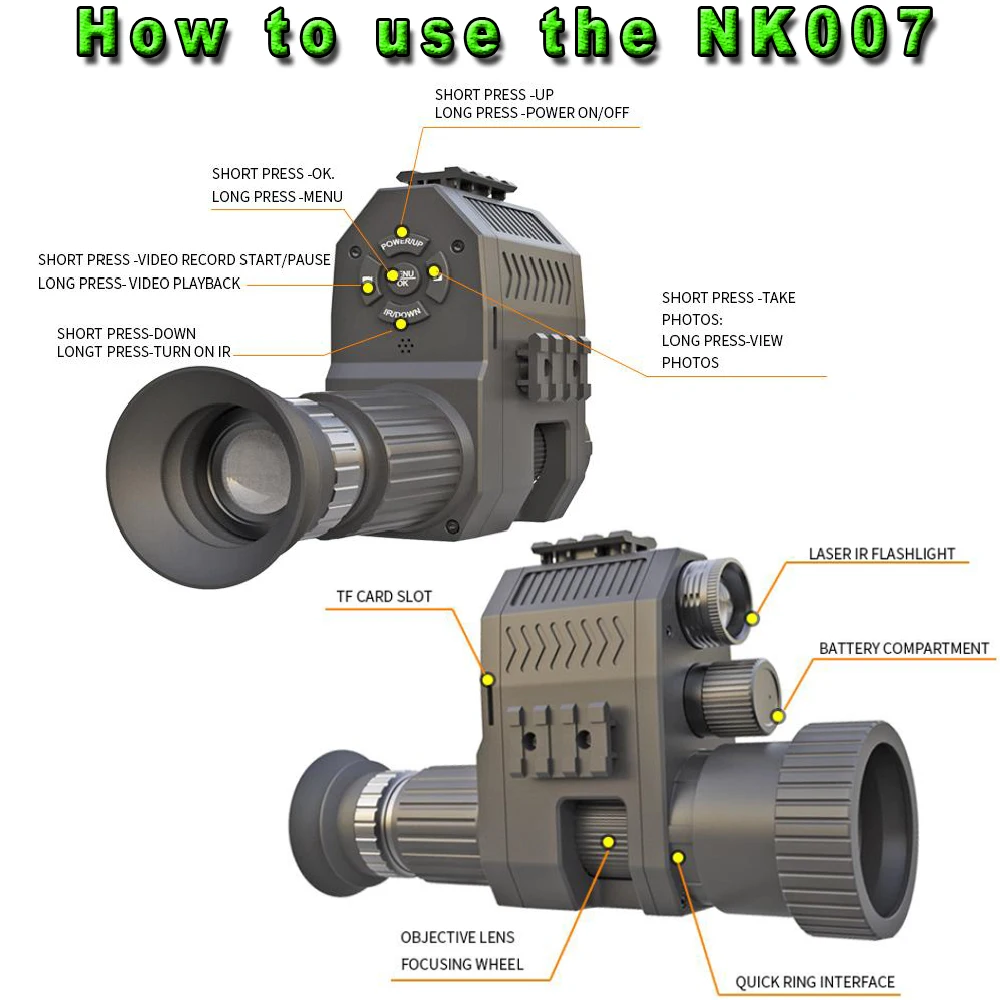 Lunette de vision nocturne num - Night Vision Scope 4X Digital avis et prix