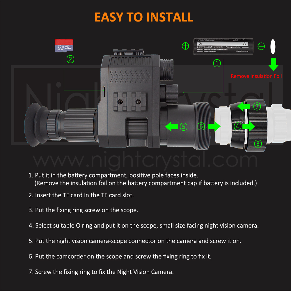 Fixation de portée de Vision n - Night Vision Rifle Scope Ir 850Nm avis et prix