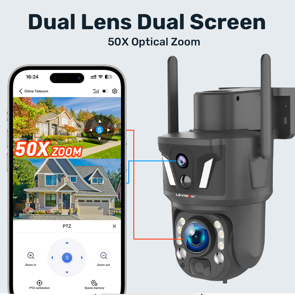 LS VISION 50X 6MP Caméra solai - Night Vision Camera Wifi 4G avis et prix