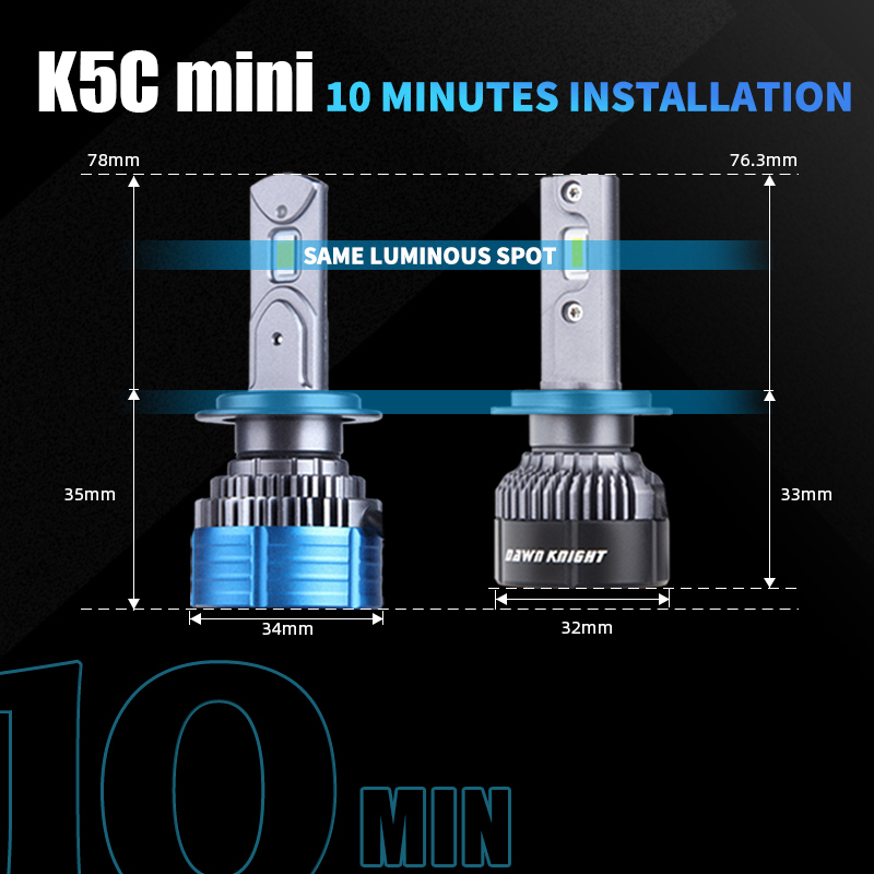 DAWNKNIGHT K5C Mini 40W H7 H4  - Night Vision Goggles Gen 3 avis et prix