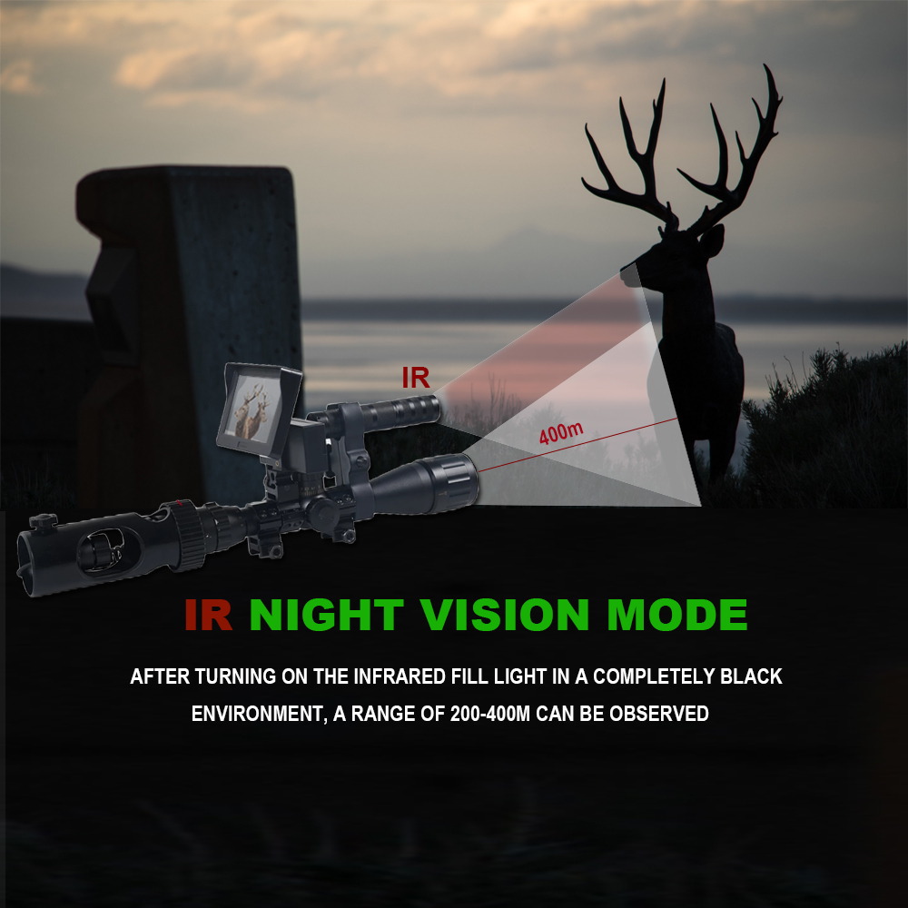 Lunettes de Vision nocturne à  - Night Vision Rifle Scope Ir 850Nm avis et prix