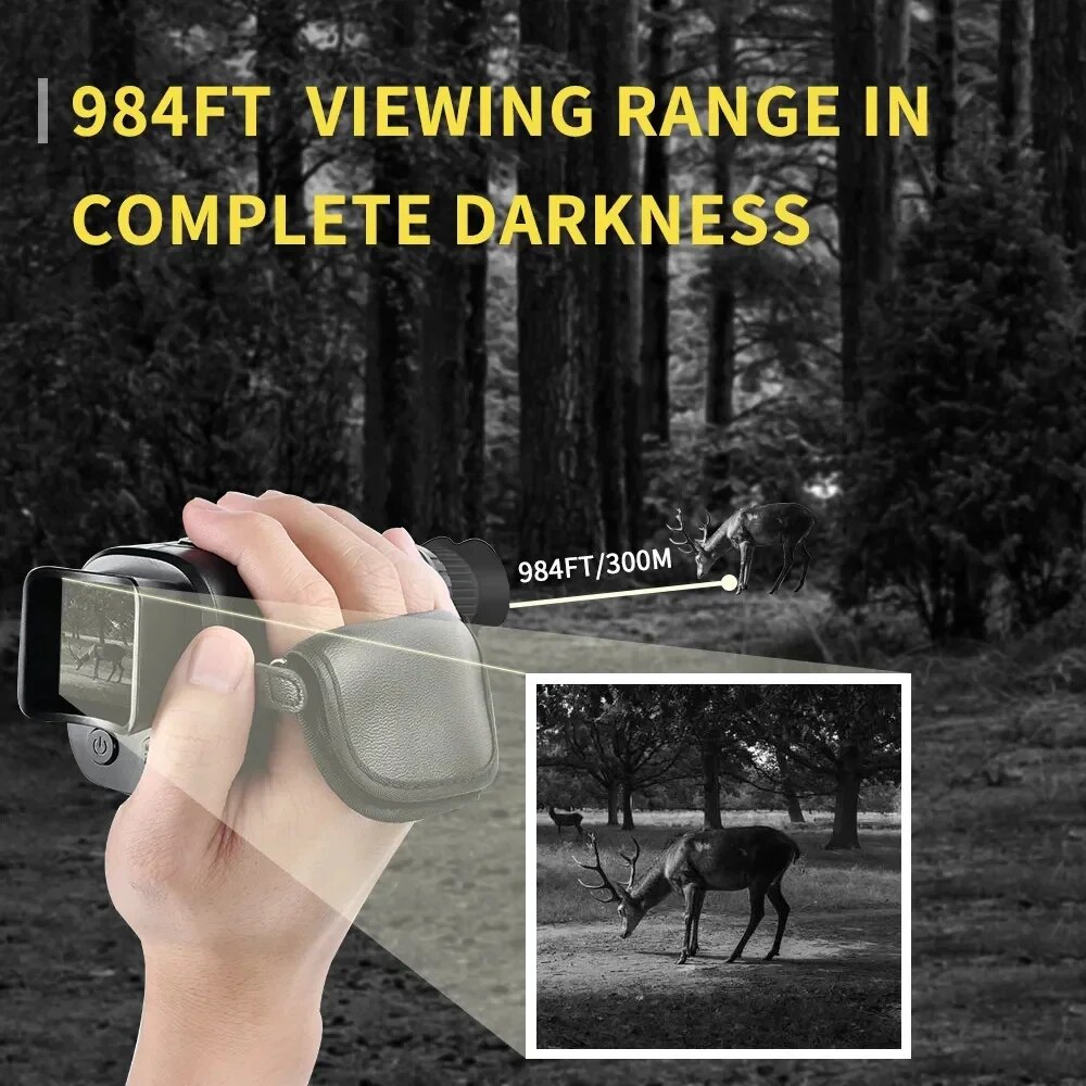 Appareil de vision nocturne mo - Night Vision Monocular 1080P avis et prix