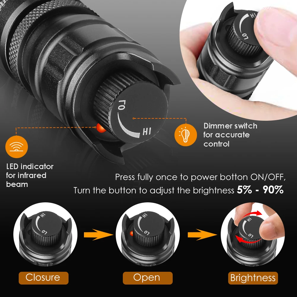 UniqueFire 2001D Vcsel 940NM 8 - Ir Illuminator 850Nm Flashlight avis et prix