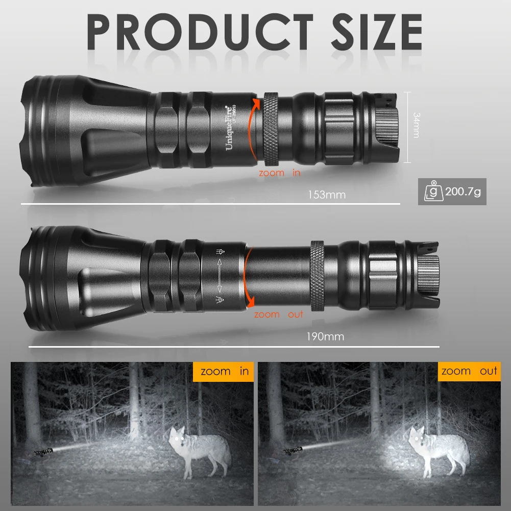 UniqueFire 2001D Vcsel 940NM 8 - Ir Illuminator 850Nm Flashlight avis et prix